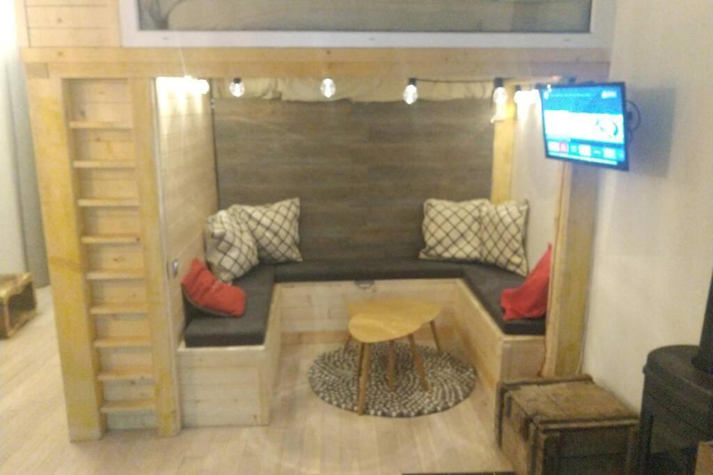 Chaleureux Petit Appartement De 4 Couchages Сент-Этьен-де-Тине Экстерьер фото